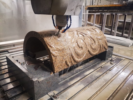 4 Axis Plasma Cutting Machine CNC Stone Carving Machine 7.5kw