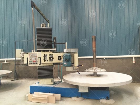 PLC Control Stone Slab Cutting Machine with Φ2500mm Max Cutting Diameter and Automatic Profiling for Column Caps