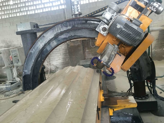 Automatic Roman Pillar Slot Stone Cutting Processing Machine 7.5kw
