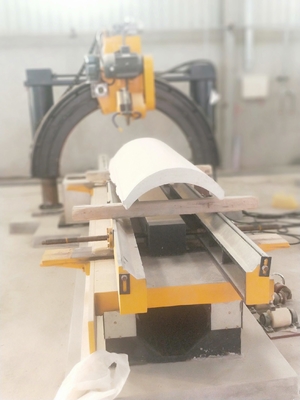 Automatic Roman Pillar Slot Stone Cutting Processing Machine 7.5kw