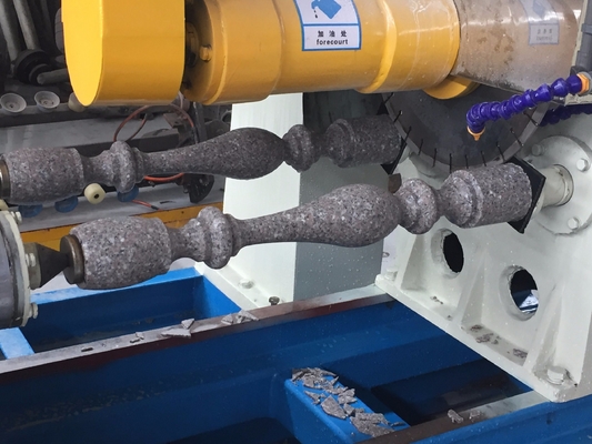 Stone Lathe Machine PLC Single Pillar Stone Cutting Machine Profiling For Balust