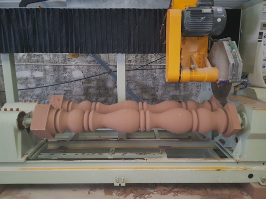 Two PCS Solid Pillar Cutting Machine For Processing Column Cap Base Roadblock