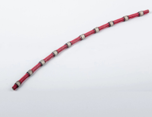 Hard Rock Marble Block Diamond Coated Wire Saw For Stone 25-35m/S Line Speed
