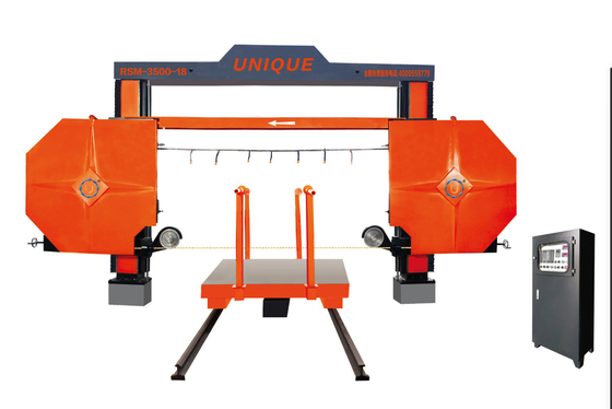 19kw Block Stone Cutting Wire Saw Cutting Machine For Granite 3500X3500X2100mm