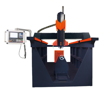 4axis Column CNC Stone Carving Machine 7.5kw Jadestone