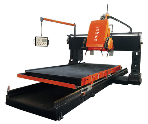 PLC CNC Gantry Type Linear Thinner Stone Profile Cutting Machine 600mm